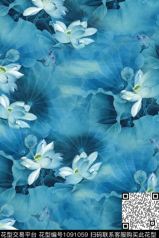 淑女数码华亿平台艺术数码印花华亿平台下载（图片编号: 1091059） - 瓦栏（Walan）