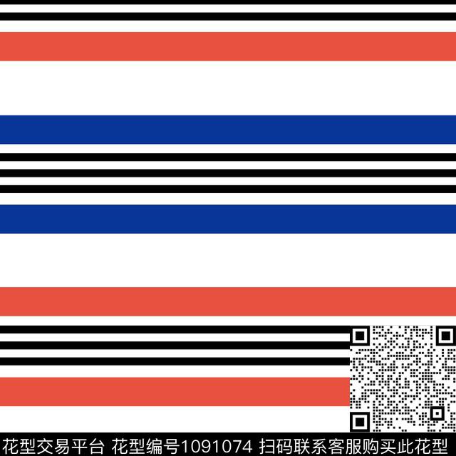 条纹女装大牌风传统印花华亿平台下载（图片编号: 1091074） - 瓦栏（Walan）