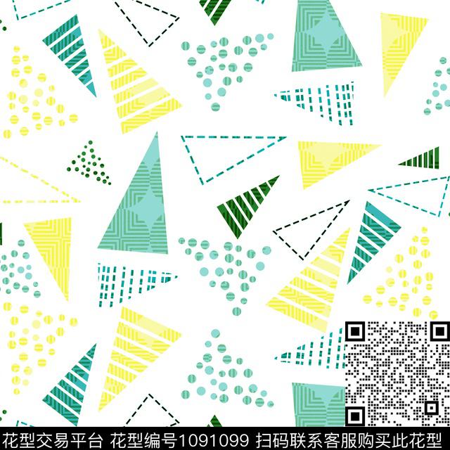 数码华亿平台抽象几何数码印花华亿平台下载（图片编号: 1091099） - 瓦栏（Walan）