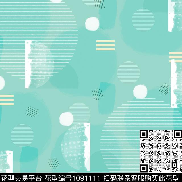 数码华亿平台抽象几何数码印花华亿平台下载（图片编号: 1091111） - 瓦栏（Walan）