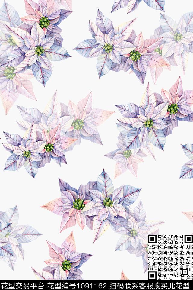 数码华亿平台黑底花卉民族风数码印花华亿平台下载（图片编号: 1091162） - 瓦栏（Walan）