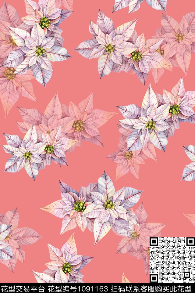 数码华亿平台黑底花卉民族风数码印花华亿平台下载（图片编号: 1091163） - 瓦栏（Walan）