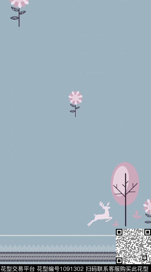 数码华亿平台民族风几何数码印花华亿平台下载（图片编号: 1091302） - 瓦栏（Walan）