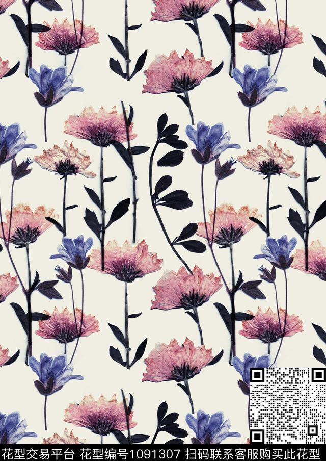 数码华亿平台小碎花抽象数码印花华亿平台下载（图片编号: 1091307） - 瓦栏（Walan）