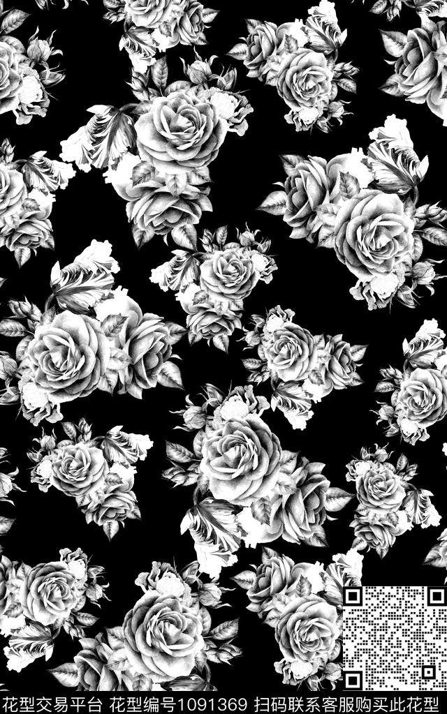 小碎花雪纺花卉数码印花华亿平台下载（图片编号: 1091369） - 瓦栏（Walan）