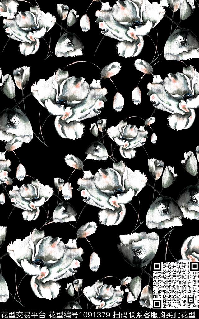 小碎花雪纺花卉数码印花华亿平台下载（图片编号: 1091379） - 瓦栏（Walan）