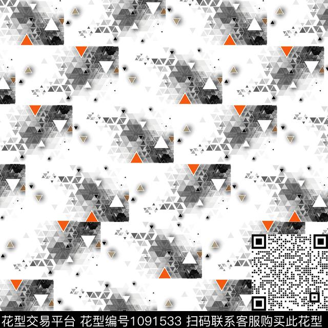 衬衫抽象男装传统印花华亿平台下载（图片编号: 1091533） - 瓦栏（Walan）