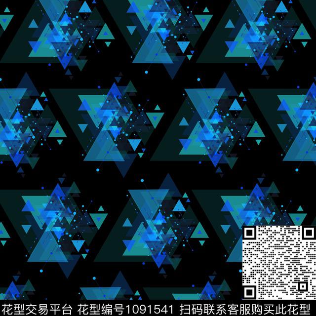 衬衫胸前独幅抽象传统印花华亿平台下载（图片编号: 1091541） - 瓦栏（Walan）