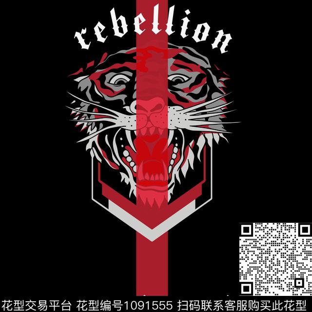 男装潮牌动物传统印花华亿平台下载（图片编号: 1091555） - 瓦栏（Walan）