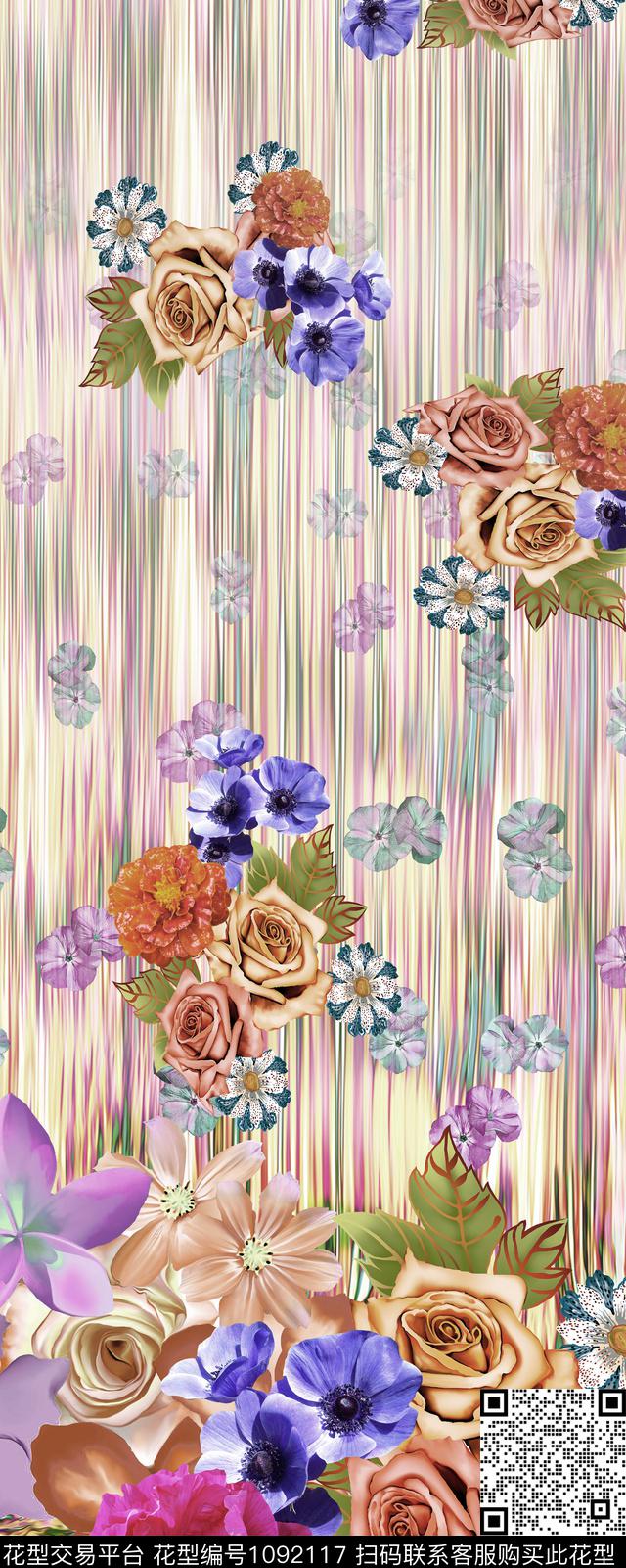 数码华亿平台定位花花卉数码印花华亿平台下载（图片编号: 1092117） - 瓦栏（Walan）