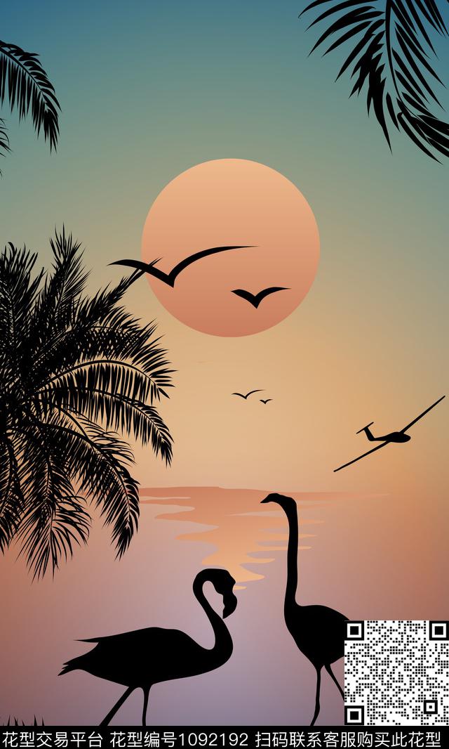 数码华亿平台定位花抽象数码印花华亿平台下载（图片编号: 1092192） - 瓦栏（Walan）