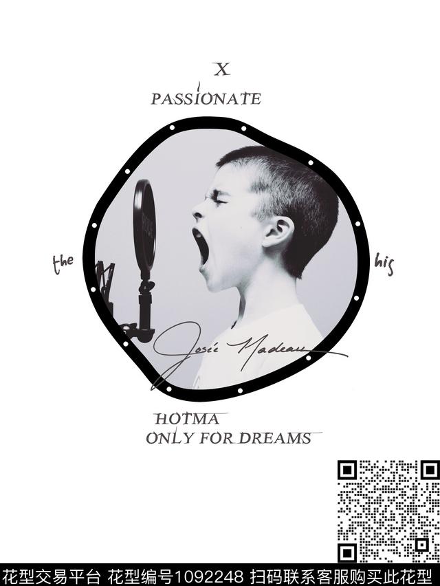 定位花人物潮牌数码印花华亿平台下载（图片编号: 1092248） - 瓦栏（Walan）