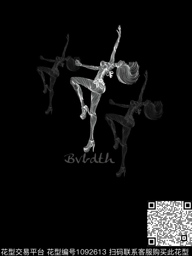 艺术创意线条传统印花华亿平台下载（图片编号: 1092613） - 瓦栏（Walan）