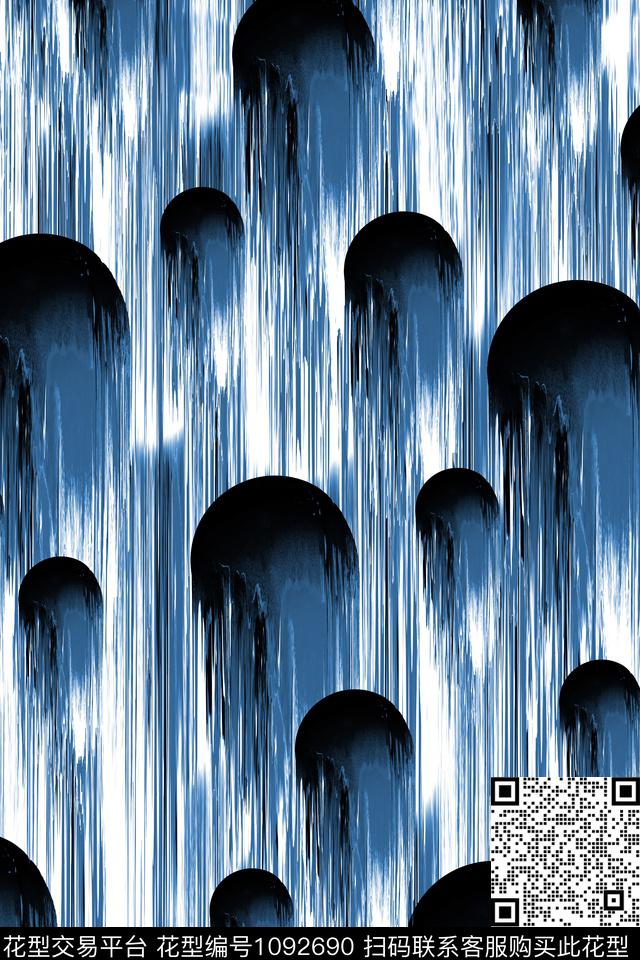 波点肌理抽象数码印花华亿平台下载（图片编号: 1092690） - 瓦栏（Walan）