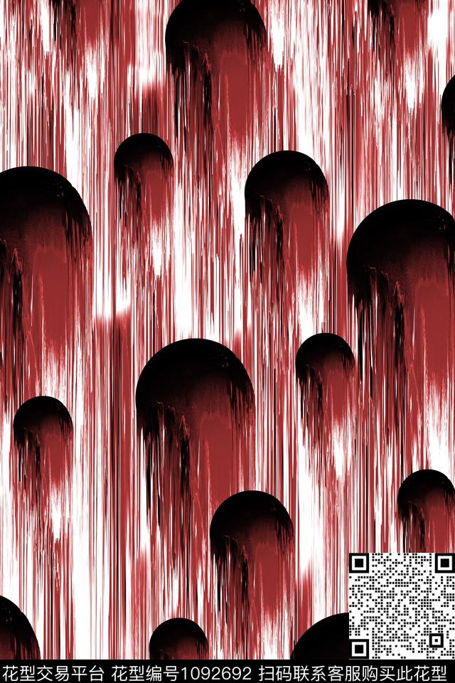 波点肌理抽象数码印花华亿平台下载（图片编号: 1092692） - 瓦栏（Walan）