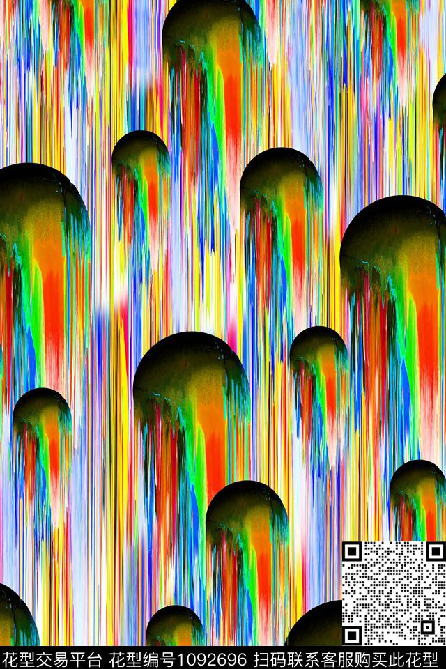 波点肌理抽象数码印花华亿平台下载（图片编号: 1092696） - 瓦栏（Walan）