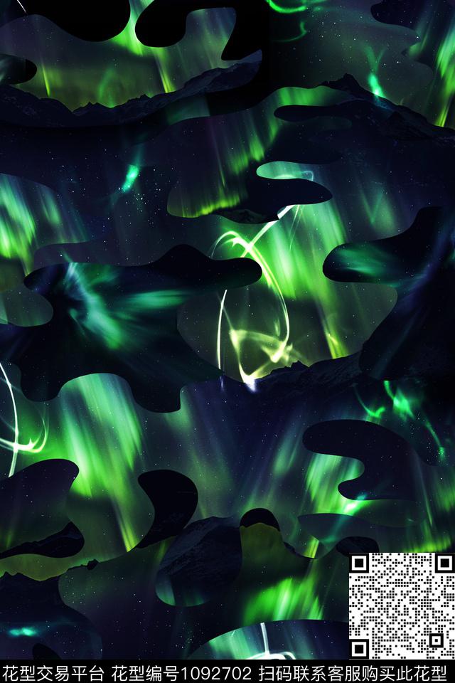 男装迷彩山数码印花华亿平台下载（图片编号: 1092702） - 瓦栏（Walan）