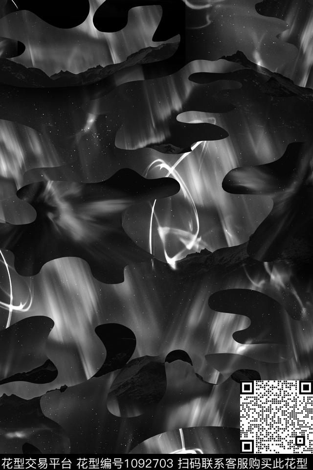 男装迷彩山数码印花华亿平台下载（图片编号: 1092703） - 瓦栏（Walan）