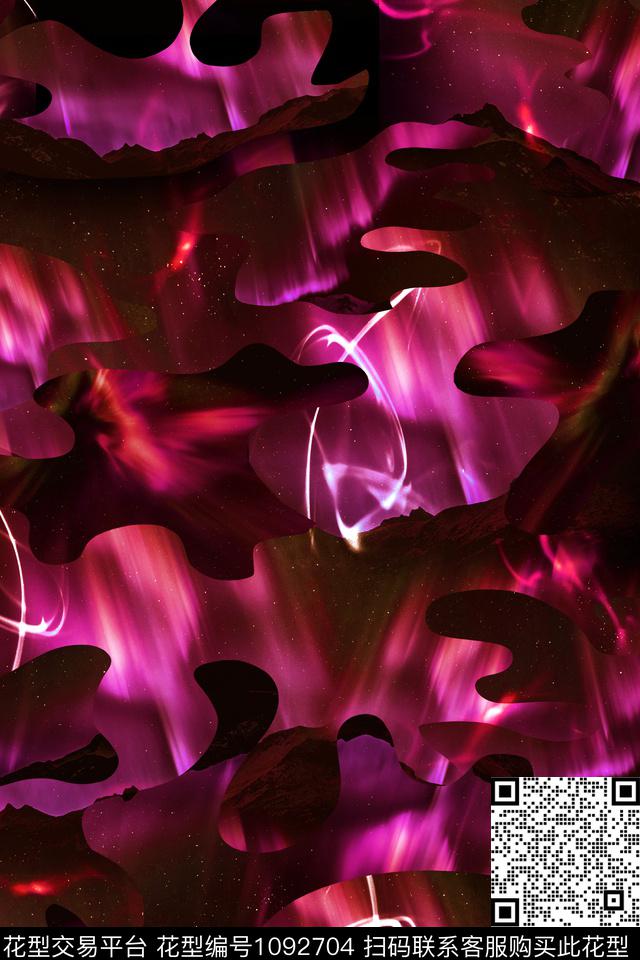 男装迷彩山数码印花华亿平台下载（图片编号: 1092704） - 瓦栏（Walan）