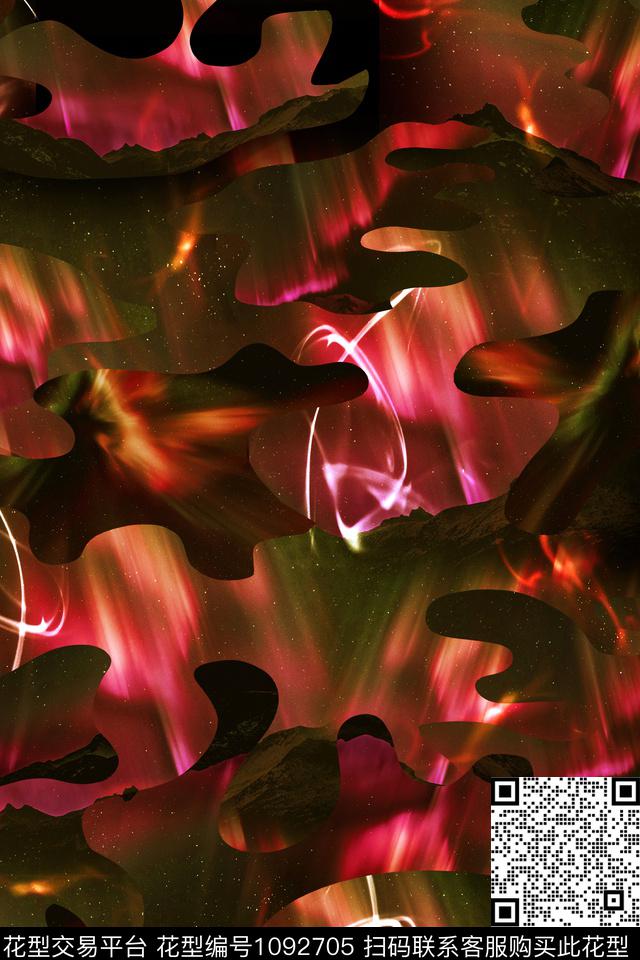 男装迷彩山数码印花华亿平台下载（图片编号: 1092705） - 瓦栏（Walan）