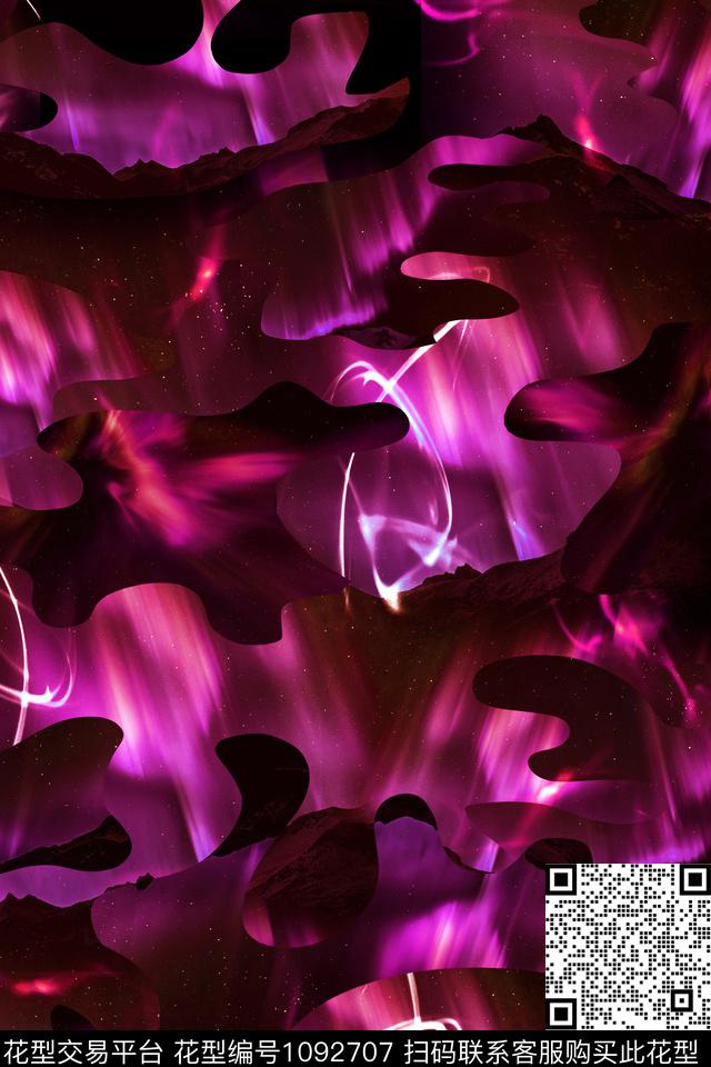 男装迷彩山数码印花华亿平台下载（图片编号: 1092707） - 瓦栏（Walan）