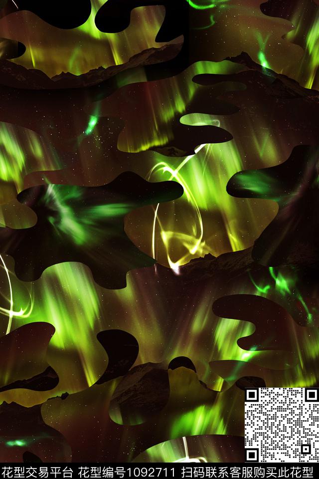 男装迷彩山数码印花华亿平台下载（图片编号: 1092711） - 瓦栏（Walan）