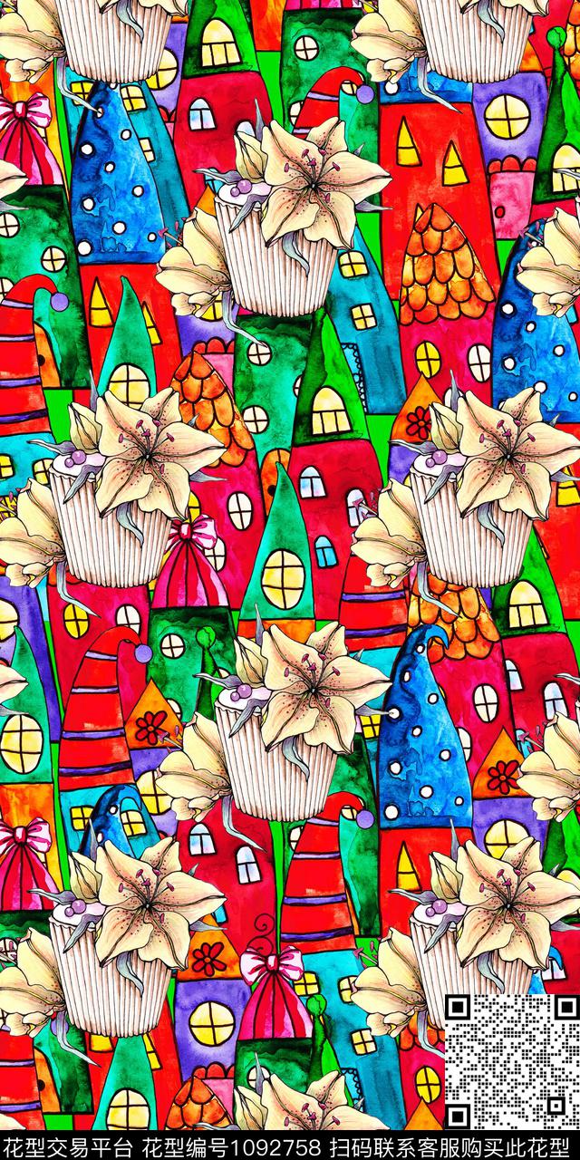 数码华亿平台抽象大牌风数码印花华亿平台下载（图片编号: 1092758） - 瓦栏（Walan）