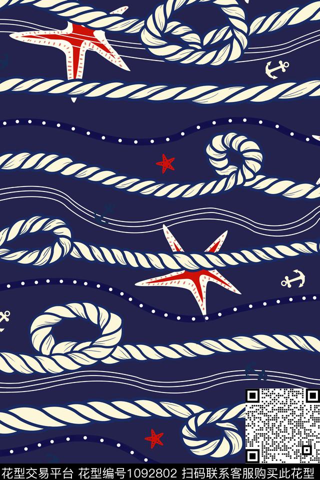 航海风趋势大牌风传统印花华亿平台下载（图片编号: 1092802） - 瓦栏（Walan）