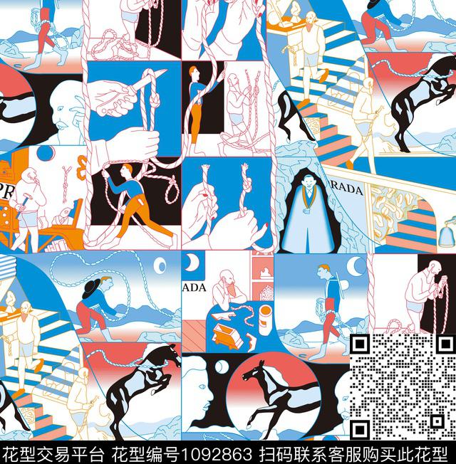 数码华亿平台夹克动漫数码印花华亿平台下载（图片编号: 1092863） - 瓦栏（Walan）