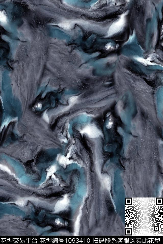 肌理抽象男装数码印花华亿平台下载（图片编号: 1093410） - 瓦栏（Walan）