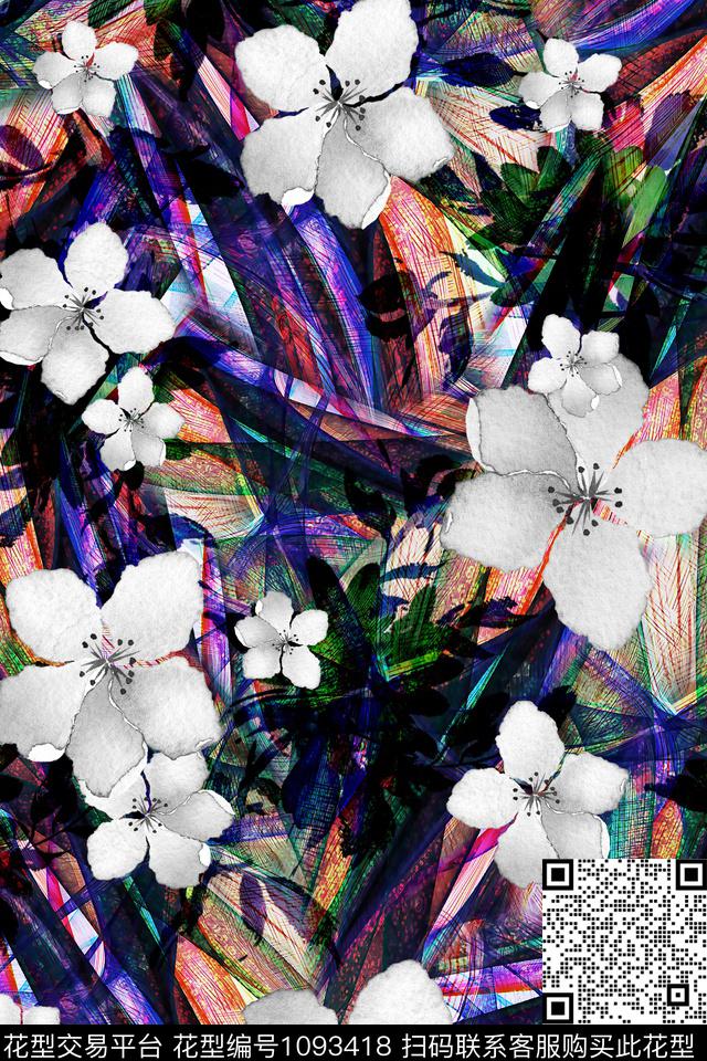 小碎花肌理泳装数码印花华亿平台下载（图片编号: 1093418） - 瓦栏（Walan）