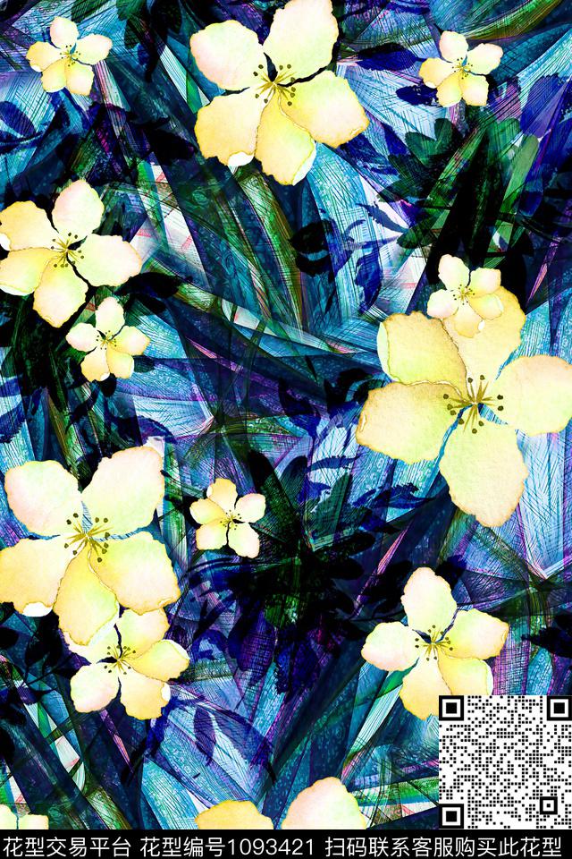 小碎花肌理泳装数码印花华亿平台下载（图片编号: 1093421） - 瓦栏（Walan）