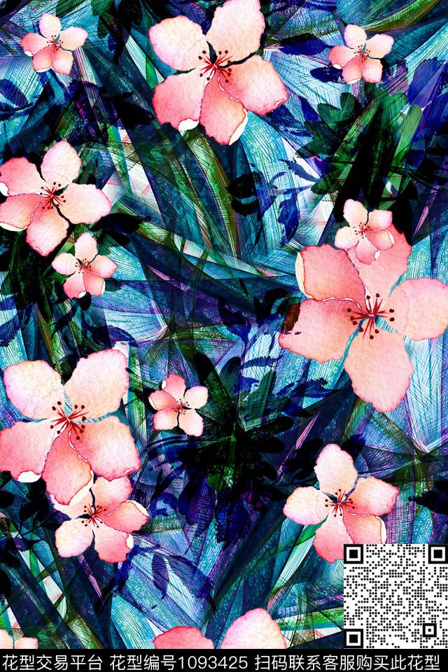 小碎花肌理泳装数码印花华亿平台下载（图片编号: 1093425） - 瓦栏（Walan）