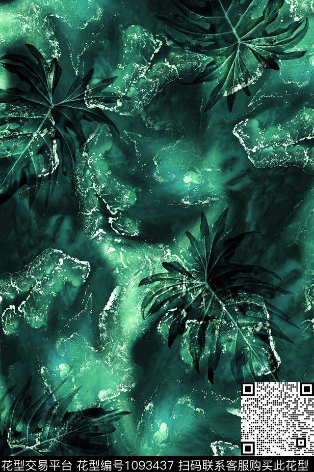 肌理抽象男装数码印花华亿平台下载（图片编号: 1093437） - 瓦栏（Walan）