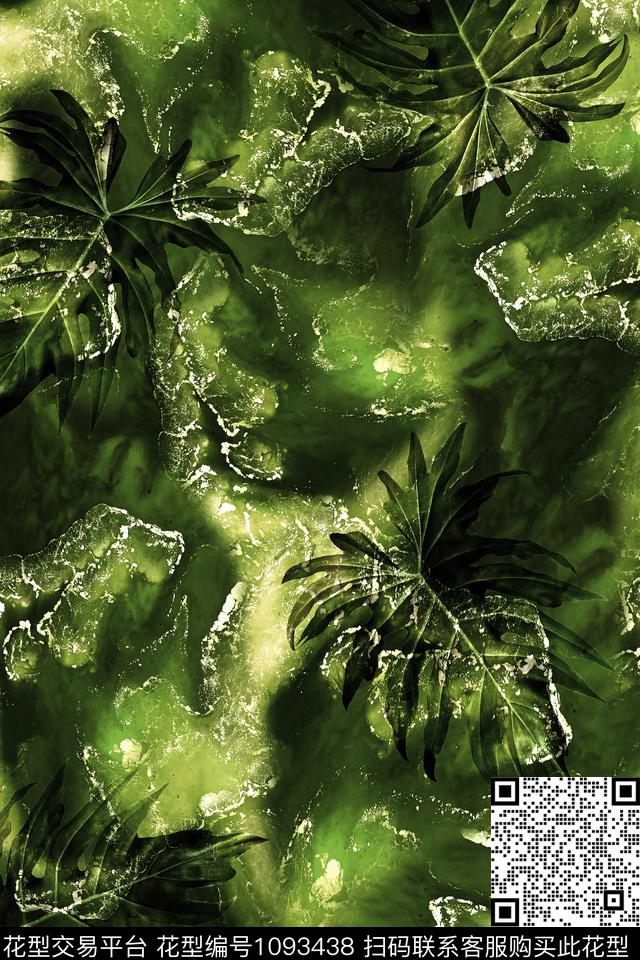 肌理抽象男装数码印花华亿平台下载（图片编号: 1093438） - 瓦栏（Walan）