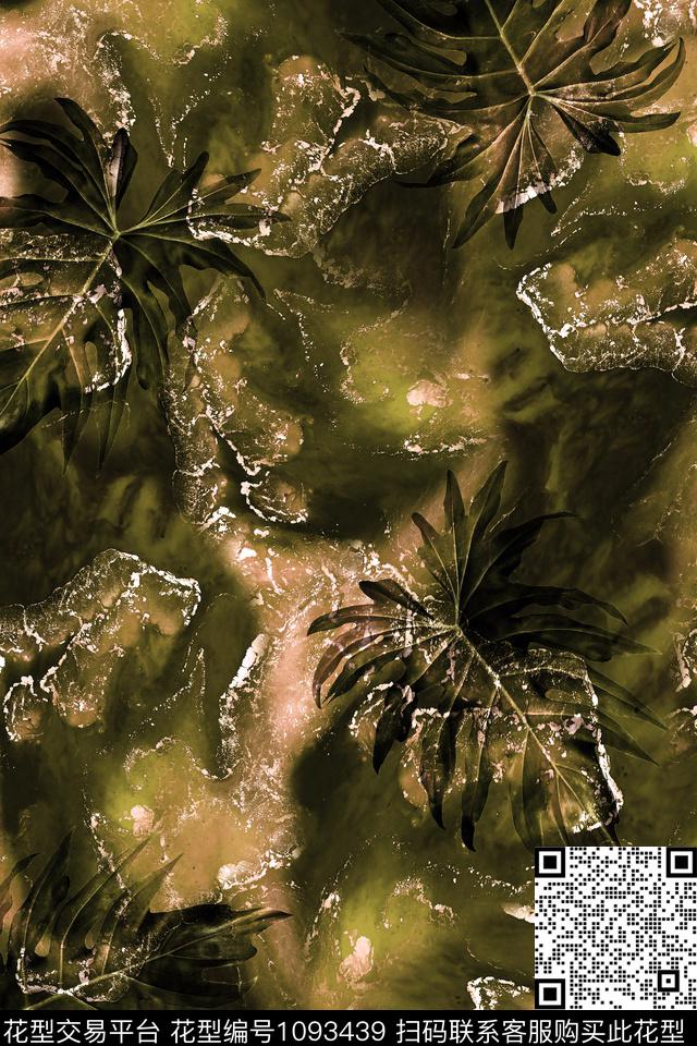 肌理抽象男装数码印花华亿平台下载（图片编号: 1093439） - 瓦栏（Walan）