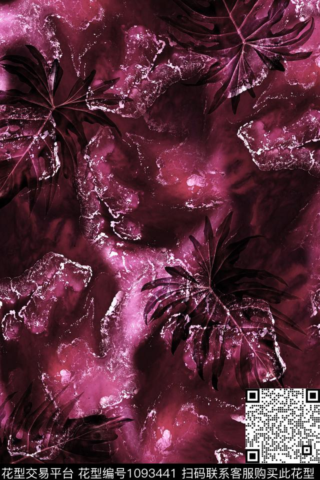 肌理抽象男装数码印花华亿平台下载（图片编号: 1093441） - 瓦栏（Walan）