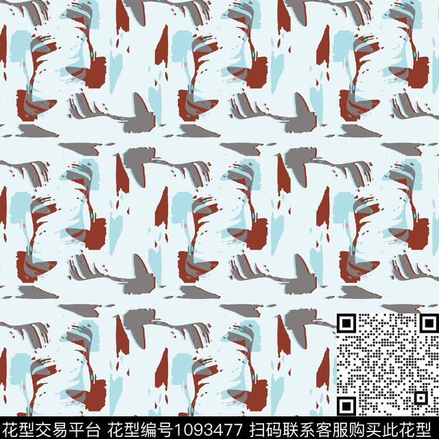 抽象丝巾围巾秀场鸟传统印花华亿平台下载（图片编号: 1093477） - 瓦栏（Walan）