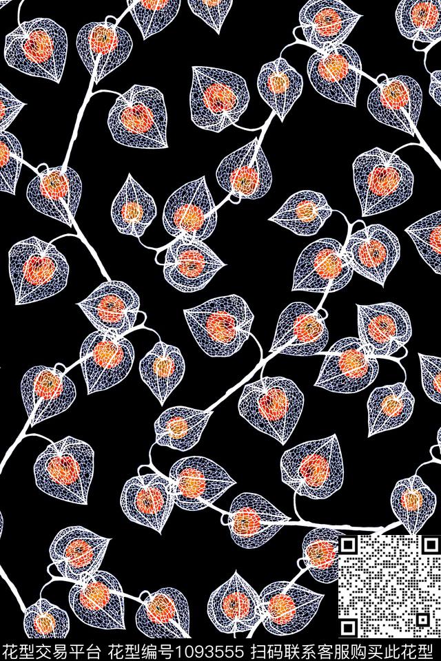 植物抽象年轻女性数码印花华亿平台下载（图片编号: 1093555） - 瓦栏（Walan）