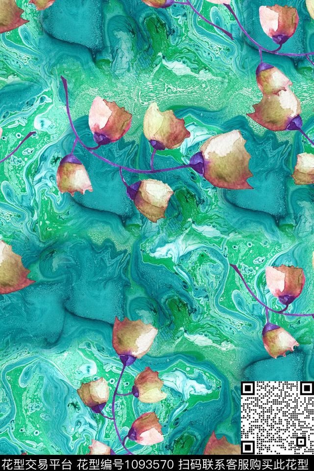 数码华亿平台小碎花肌理数码印花华亿平台下载（图片编号: 1093570） - 瓦栏（Walan）