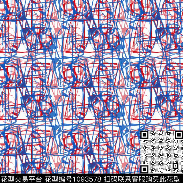 线条抽象丝巾围巾秀场传统印花华亿平台下载（图片编号: 1093578） - 瓦栏（Walan）