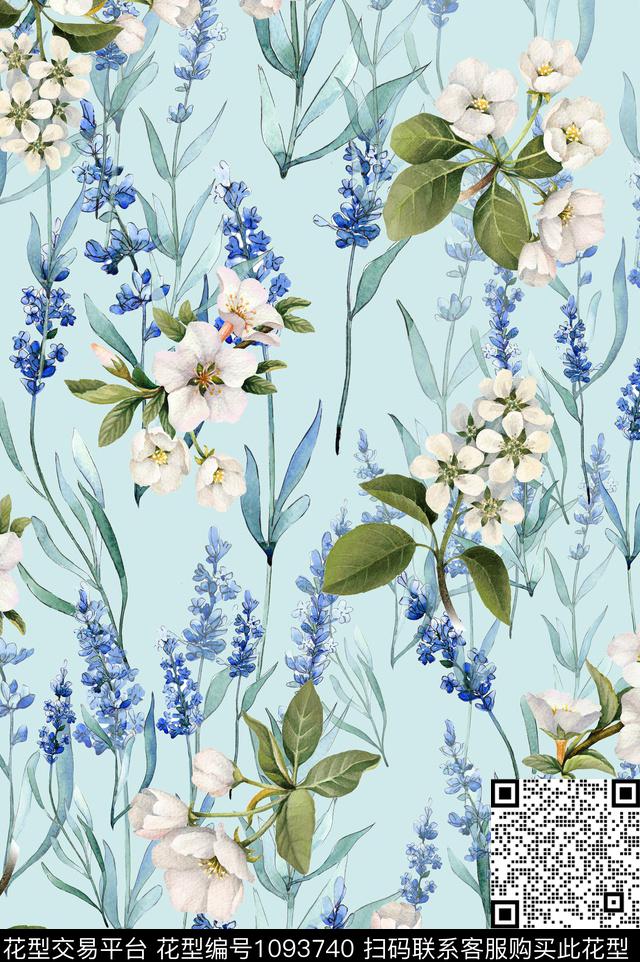 数码华亿平台花卉女装数码印花华亿平台下载（图片编号: 1093740） - 瓦栏（Walan）