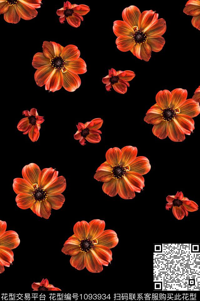 数码华亿平台小碎花定位花数码印花华亿平台下载（图片编号: 1093934） - 瓦栏（Walan）