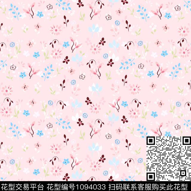 数码华亿平台小碎花春夏华亿平台数码印花华亿平台下载（图片编号: 1094033） - 瓦栏（Walan）