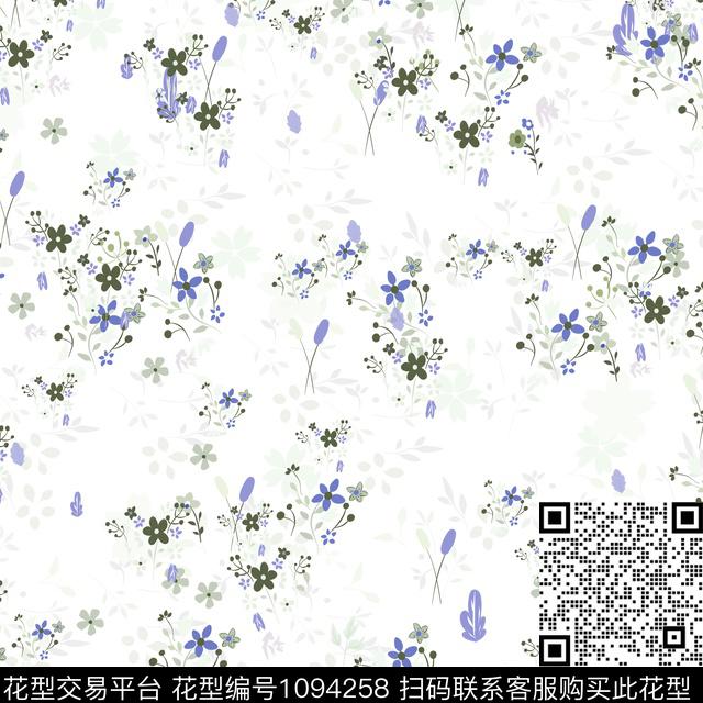 数码华亿平台小碎花春夏华亿平台数码印花华亿平台下载（图片编号: 1094258） - 瓦栏（Walan）