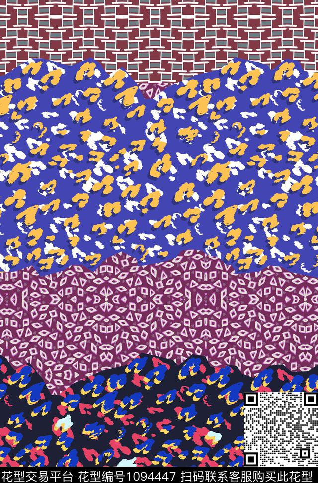 数码华亿平台女装豹纹数码印花华亿平台下载（图片编号: 1094447） - 瓦栏（Walan）