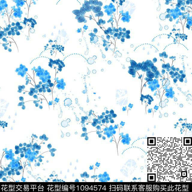 数码华亿平台小碎花春夏华亿平台数码印花华亿平台下载（图片编号: 1094574） - 瓦栏（Walan）