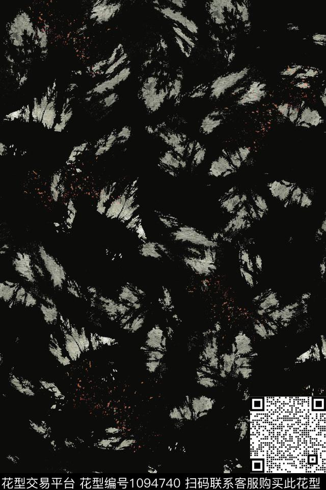 创意黑白华亿平台抽象数码印花华亿平台下载（图片编号: 1094740） - 瓦栏（Walan）