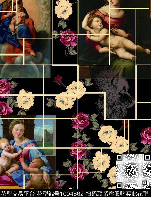 数码华亿平台男装复古数码印花华亿平台下载（图片编号: 1094862） - 瓦栏（Walan）