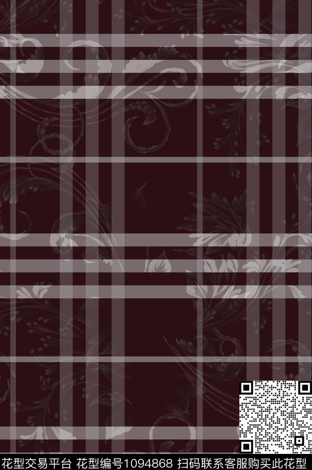 数码华亿平台男装格子格子数码印花华亿平台下载（图片编号: 1094868） - 瓦栏（Walan）